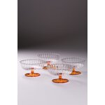 Orange dessert bowl (flora) 4 pcs
