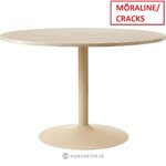 Beež Ovaalne Marmorist Söögilaud (Miley) 90x120