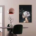 Musta Raamiga Seinapilt Floral Diva 1 (Malerifabrikken)