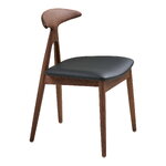 Dark brown dining chair Lanuza (House Nordic)