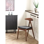 Dark brown dining chair Lanuza (House Nordic)