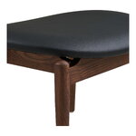 Dark brown footstool Olvera (House Nordic)