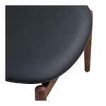 Dark brown footstool Olvera (House Nordic)