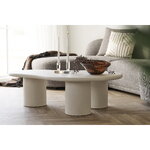 Off-White Cement Imitation Coffee Table Palmera (House Nordic)