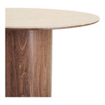 Dark Brown Round Dining Table Delphi (House Nordic) D=140