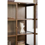 Dark brown Zamora display cabinet (House Nordic)