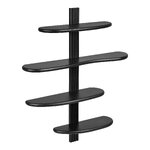 Black Solid Wood Wall Shelf Aliano (House Nordic)