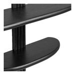 Black Solid Wood Wall Shelf Aliano (House Nordic)