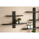 Black Solid Wood Wall Shelf Aliano (House Nordic)