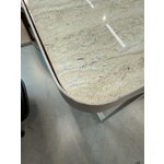 Beige console table (bella) with a cosmetic flaw