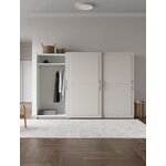 Valkoinen vaatekaappi liukuovilla (charlotte)