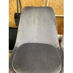 Dark gray velvet chair eris (actona) with cosmetic flaws