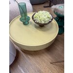 Helepruun Täispuit Ümmargune Diivanilaud (Benno)