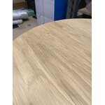 Round coffee table made of future oak wood (kristina dam), intact