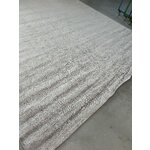 Greyish-beige hand-woven viscose carpet (jane) 400x500cm with blemishes