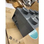 Tamsiai pilka žaislų dėžės plyta (lego)