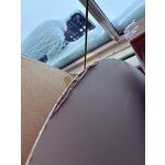 Gaiši bēšs apaļš ēdamgalds (menorca) d=120