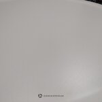 Balta kafijas galdiņa margrietiņa  d=80cm neskarta, kastē, ar kosmētiskiem defektiem, zāles paraugs
