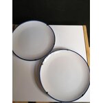Set of plates 4 pcs. old country (novita) intact, in box, with cosmetic defects., hall sample