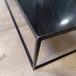 Black marble coffee table (alys) in a box, with cosmetic defects