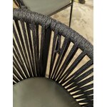 Pilkai juoda sodo kėdė yanet (la forma) su grožio trūkumais.
