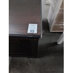 Dark brown solid wood TV stand cubrix intact