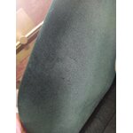 Green velvet office chair Murray (gallery direct) with a beauty flaw