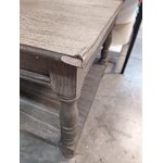 Solid wood coffee table (donatien) with a beauty flaw