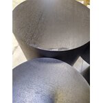 Juodas kavos staliukų komplektas (dan) su grožio defektu
