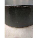 Black and gold coffee table (clarice) d=90 with beauty flaws...
