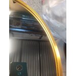 Зеркало настенное овальное костяное (garpe interiores) 50х100 с золотой рамой