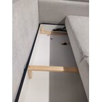 Light beige sofa bed fano (besolux) with a beauty flaw