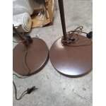 Brown design floor lamp (niels) with beauty flaws