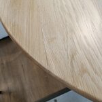 Light brown round dining table (nelly) d=115