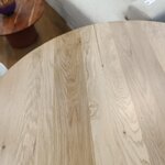 Light brown round dining table (nelly) d=115