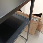 Juodo metalo konsolinis staliukas (Neptun)