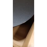 Melns kafijas galdiņš Livia (Metallbude)