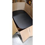 Melns kafijas galdiņš Livia (Metallbude)