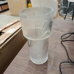 Stiklinė gėlių vaza (Lija)