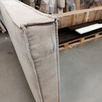 Bēša samta gulta ar uzglabāšanas kasti (Dream) 180x200