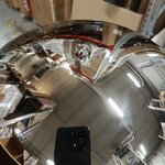 Sudraba krāsas stāvlampa Walter (ww) ar kosmētiskiem defektiem.