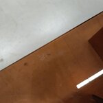 Design glass coffee table (anouk) with a cosmetic flaw