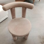 Beige Upholstered Chair (Calan)