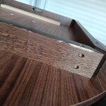 Dark Brown Round Extendable Dining Table (Bennet) 115x115-215