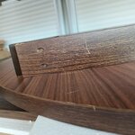 Dark Brown Round Extendable Dining Table (Bennet) 115x115-215