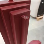 Vīna sarkana grīdas lampa (Luomo)