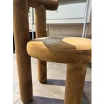 Ruskea samettinen designtuoli (Calan)