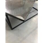 Black marble coffee table (alys) in a box, with cosmetic defects