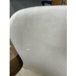 Cream velvet chair (tess) broken
