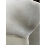 Cream velvet chair (tess) broken